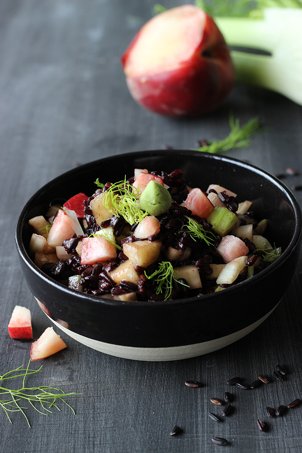 Riz noir Nérone en salade