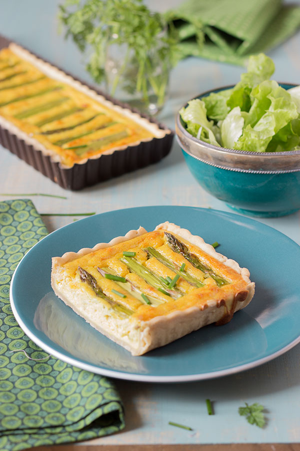 quiche asperge vegan