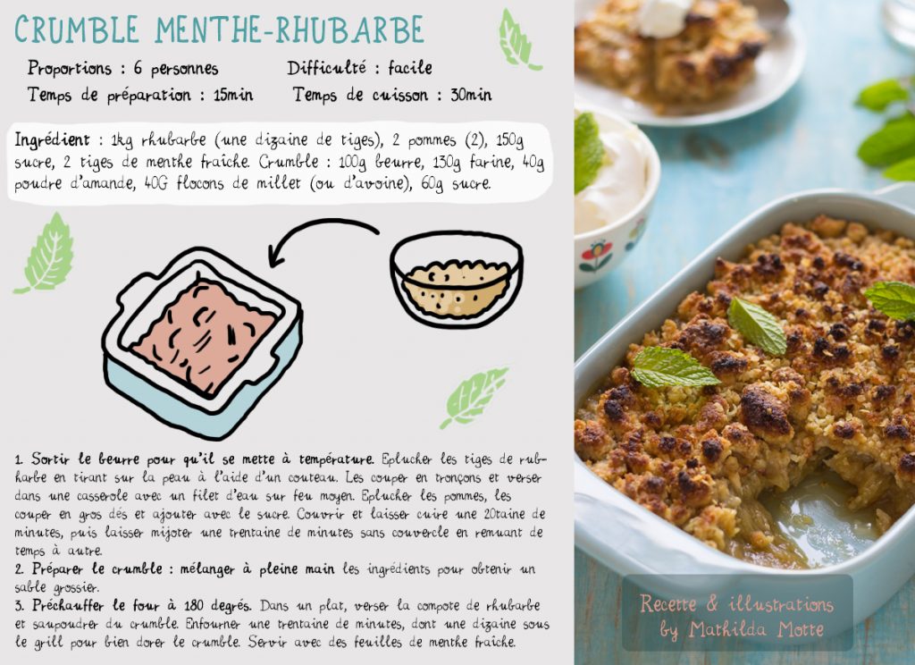 crumble rhubarbe recette