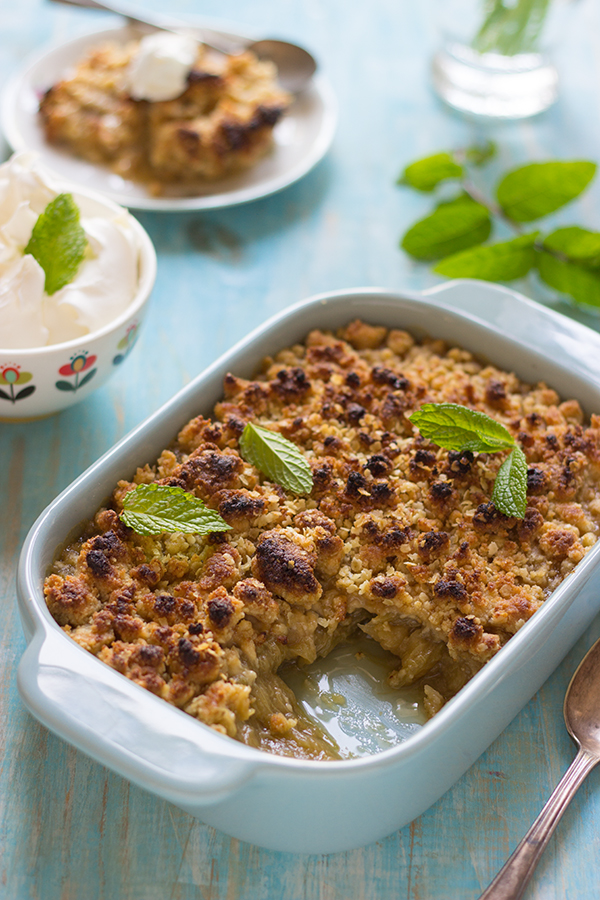 crumble rhubarbe