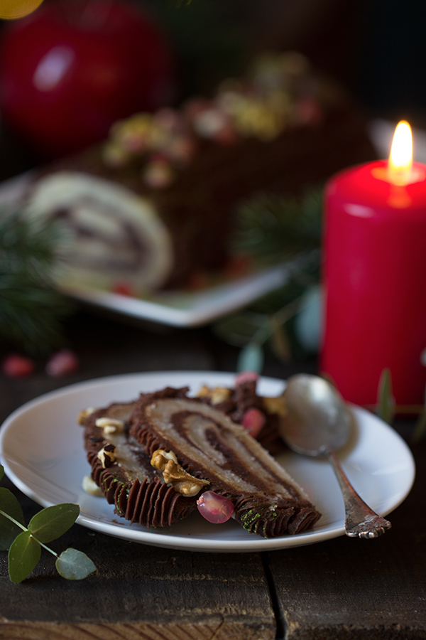 Bûche de Noël vegan