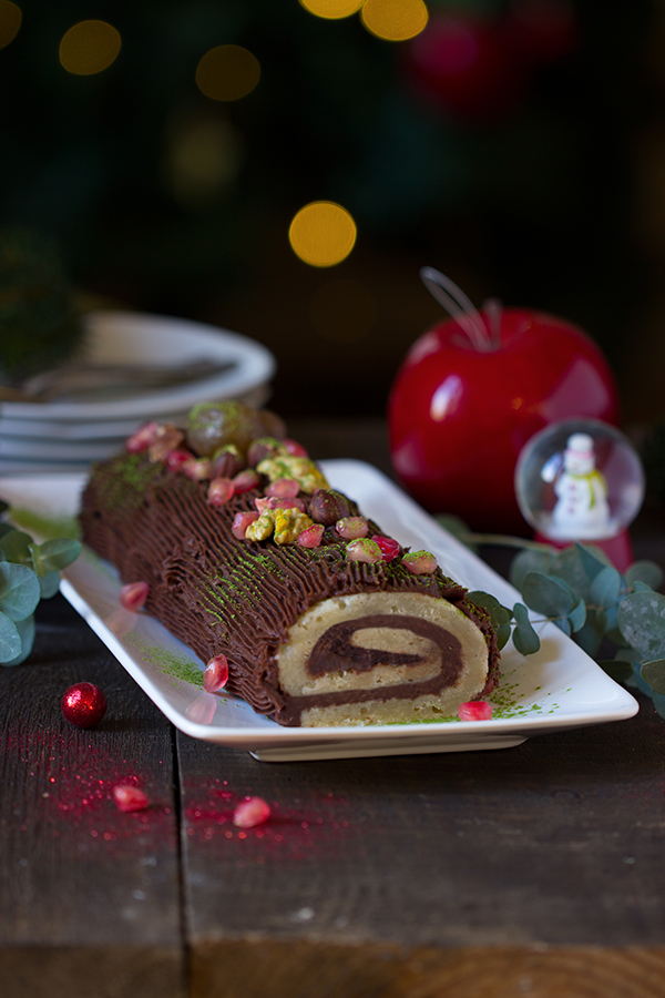 Bûche de Noël vegan