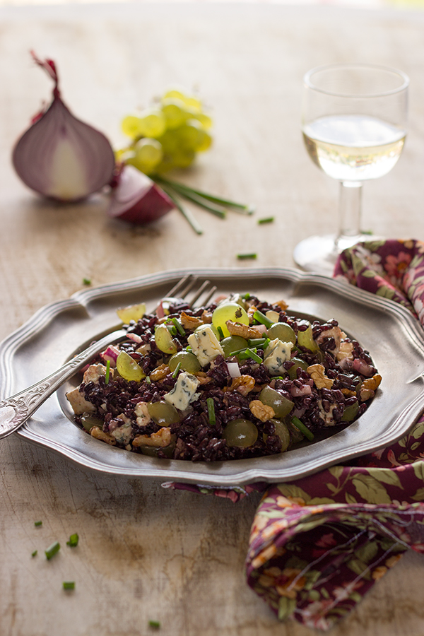 Salade de riz noir